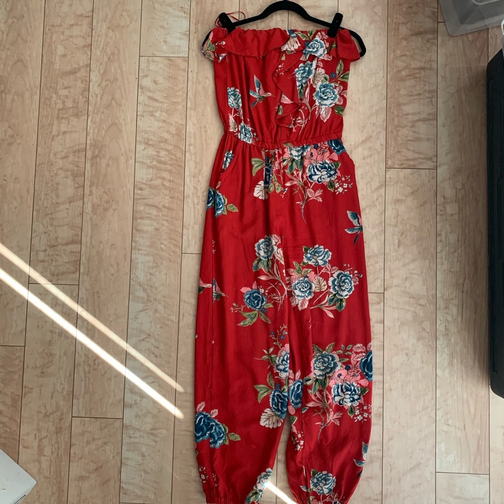 Red Jump suit